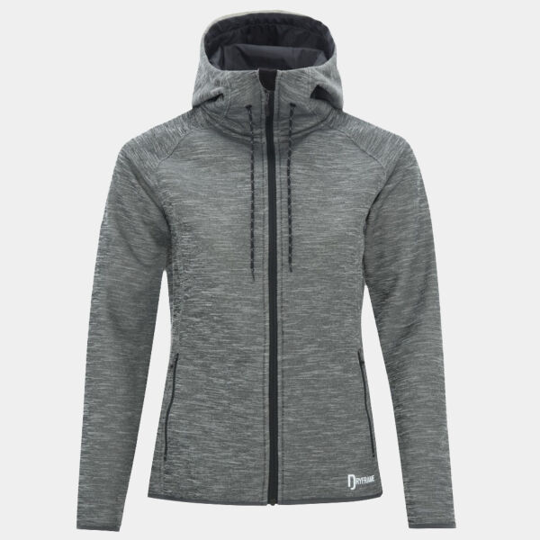 DRYFRAME® DRY TECH WATER RESISTANT FLEECE FULL ZIP HOODED LADIES' JACKET Thumbnail