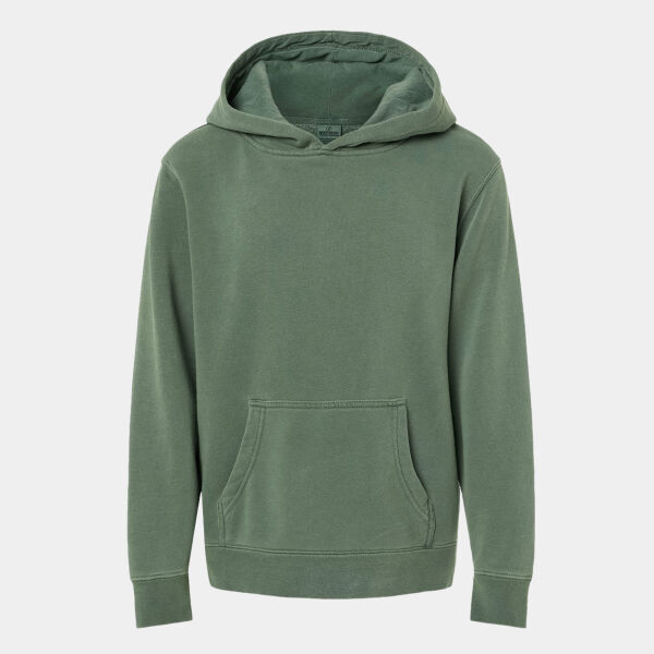 Youth Midweight Pigment-Dyed Hooded Sweatshirt Thumbnail