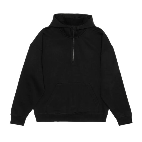 HERO-4220 Unisex Drop Shoulder Scuba 1/2 Zip Hoodie  Thumbnail