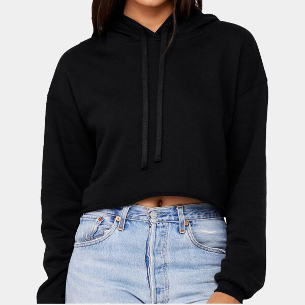 Bella + Canvas Ladies' Cropped Fleece Hoodie Thumbnail
