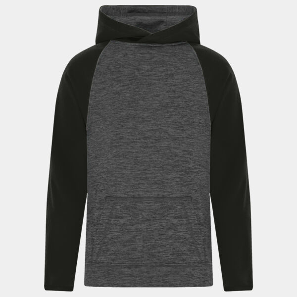ATC™ DYNAMIC HEATHER FLEECE TWO TONE HOODED YOUTH SWEATSHIRT Thumbnail